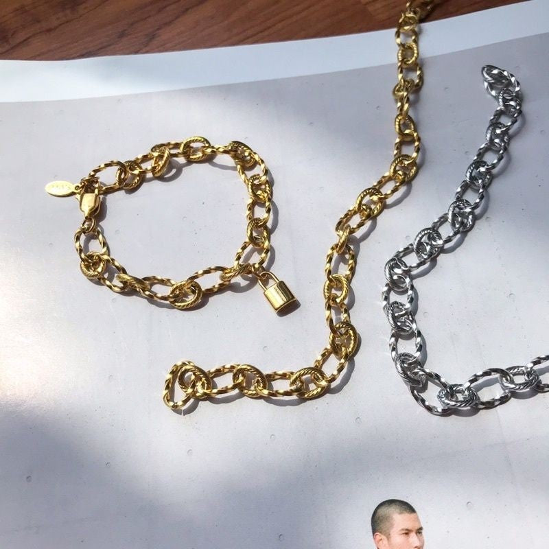 DIY Chain: Stainless steel Braided Oval/Oval link/ Twisted Figaro Chain