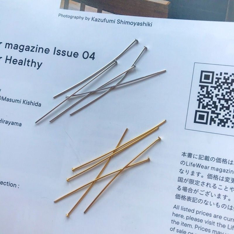 Pin Needle 10 pcs - Stainless Steel (PVD coating)