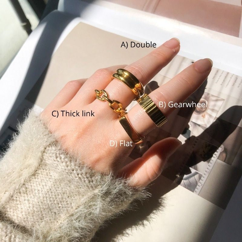 Thick Ring 1pcs - Stainless steel