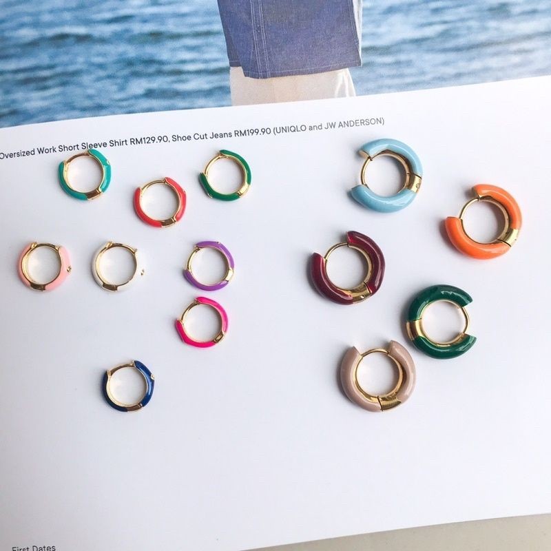 Colourful Huggies [1pc] - Stainless Steel