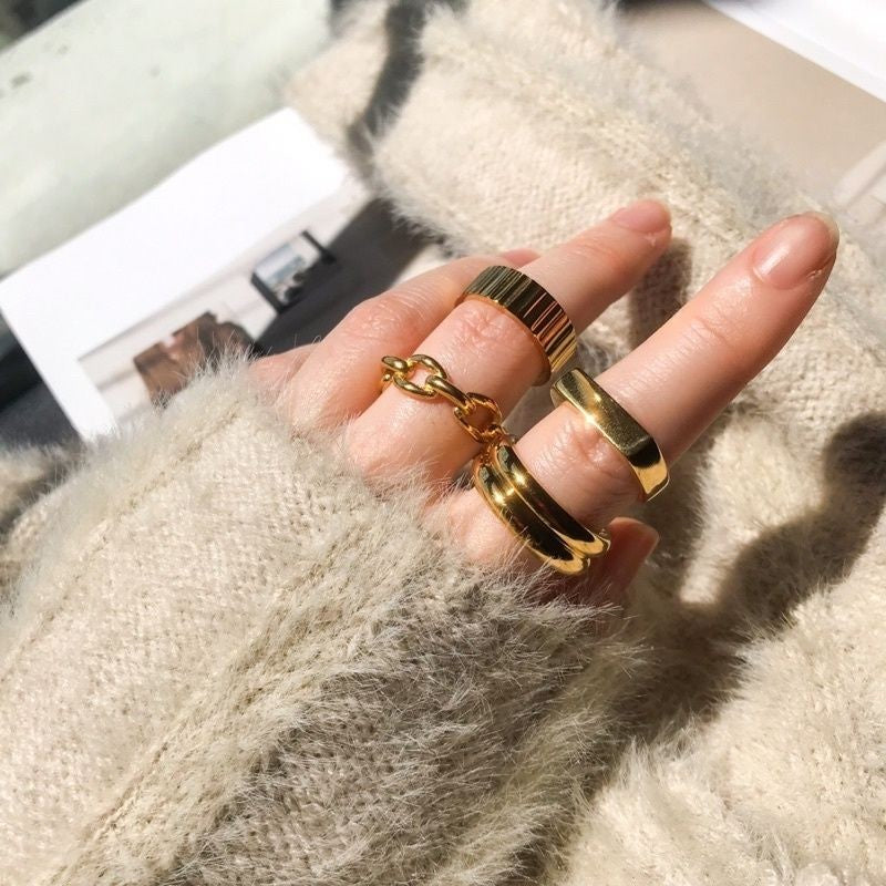 Thick Ring 1pcs - Stainless steel