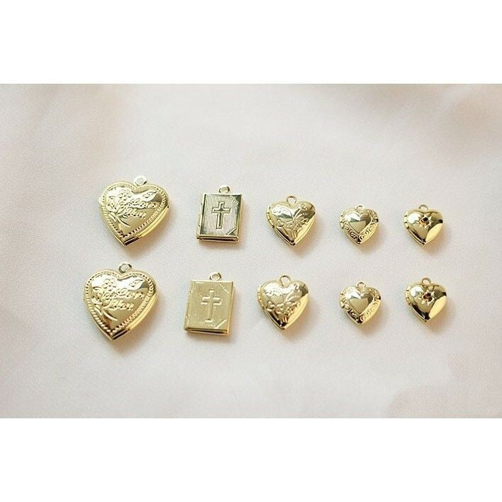 Love Locket Pendant 1Pc - 18K Gold Plated