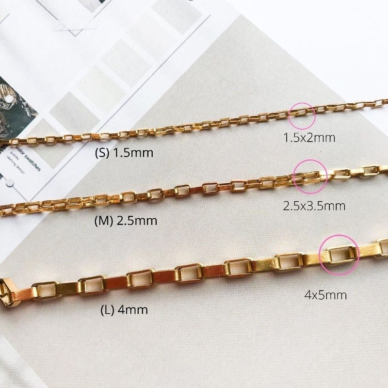 DIY Chain: Stainless steel Rectangular Link Chain