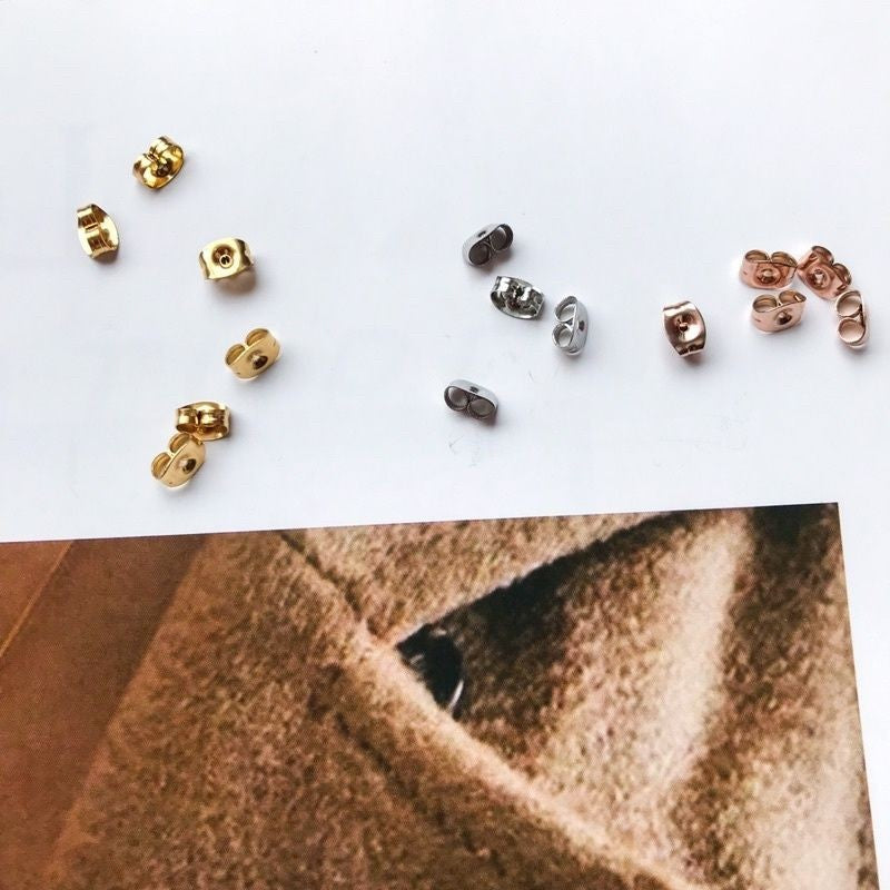Earring Backings 1pair - Stainless Steel