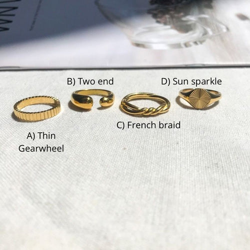 Classic Minimalist Rings 1pcs - Stainless Steel