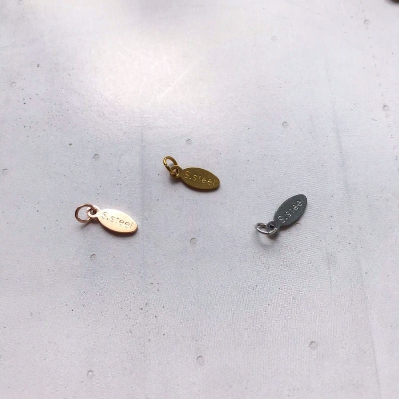 Ending tag 1pc - Stainless steel (PVD coating)