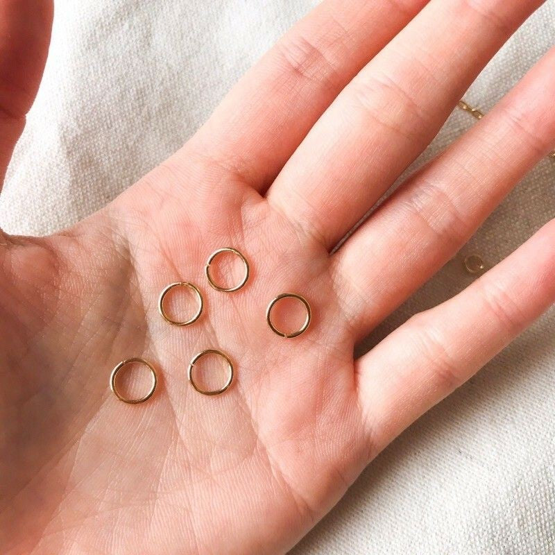 Big size 7mm/8mm Jumpring 18K gold in PVD & Stainless Steel