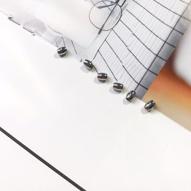 Rice beads 10pcs spacer bead - Stainless steel