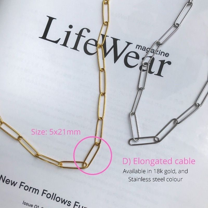 DIY Chain: Stainless steel Square Cable Chain