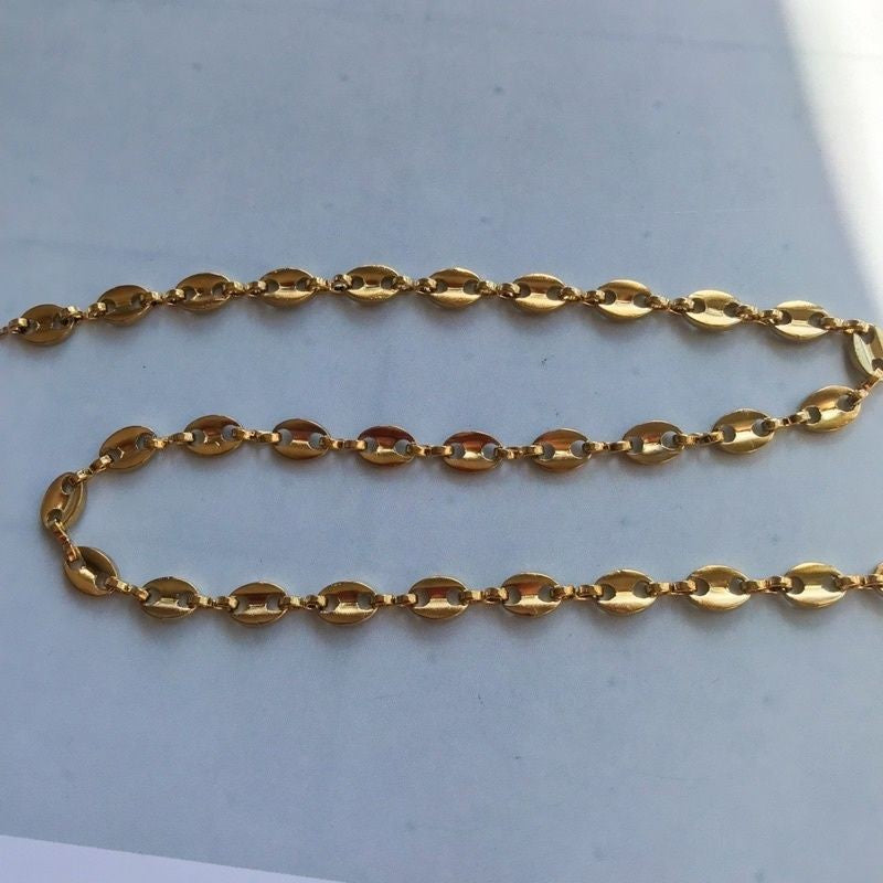 DIY Chain: Double hole Mariner coffee been chain - PVD stainless steel