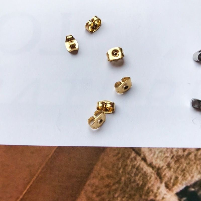 Earring Backings 1pair - Stainless Steel