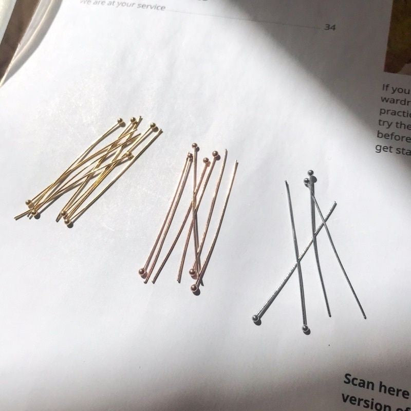Pin Needle 10 pcs - Stainless Steel (PVD coating)