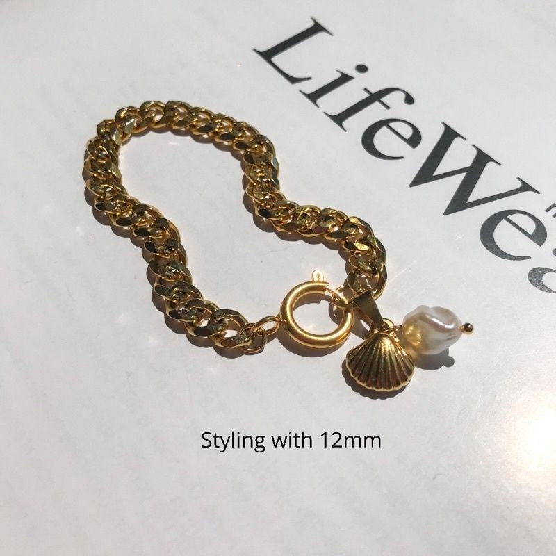 Spring clasp  Endings - Stainless steel / Gold Filled/ 925 silver