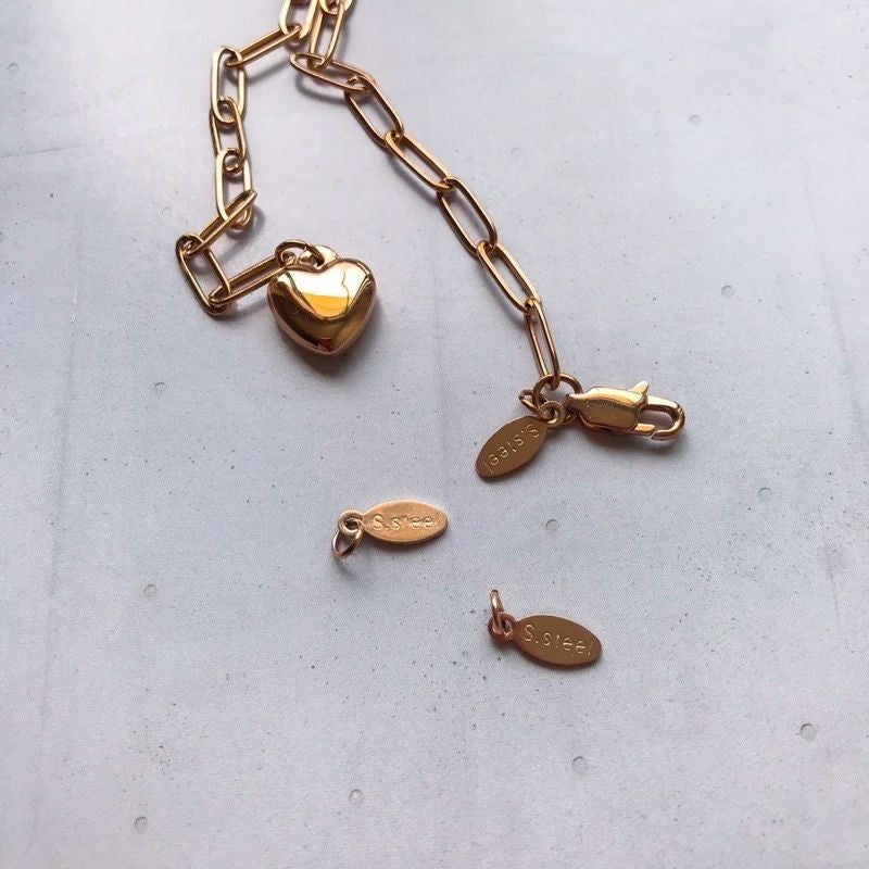 Ending tag 1pc - Stainless steel (PVD coating)