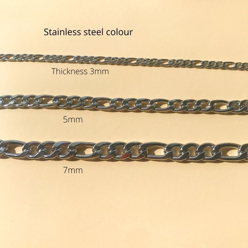 DIY Chain: Stainless steel Thick Figaro chain