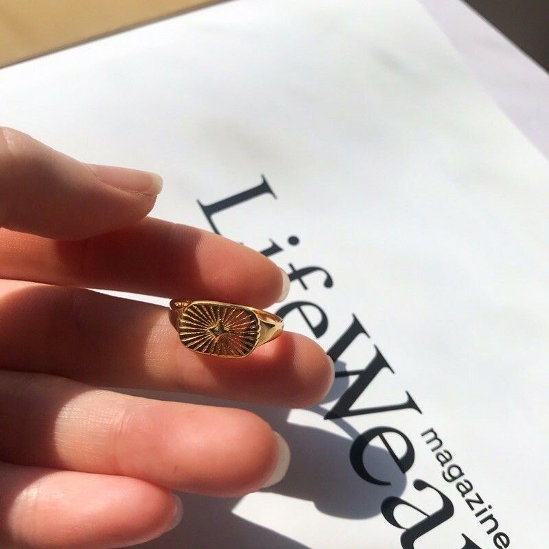 Signet Ring 1pcs - Stainless steel