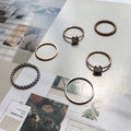 Plain/Braided/Sparkle/ Rosegold Opal ring 1pcs - Stainless steel
