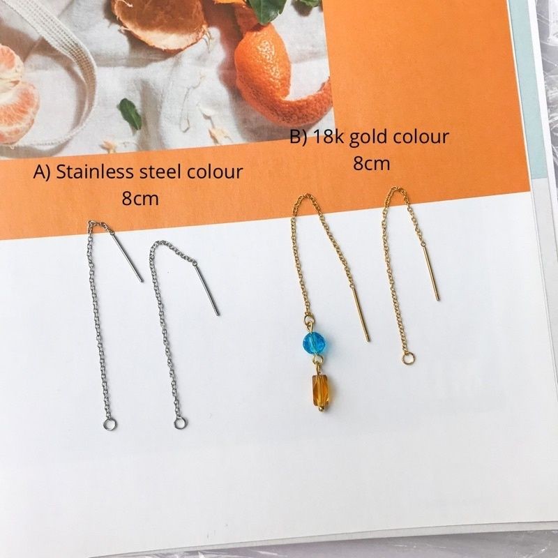 Long Earring 1 pair  - Stainless Steel earrings