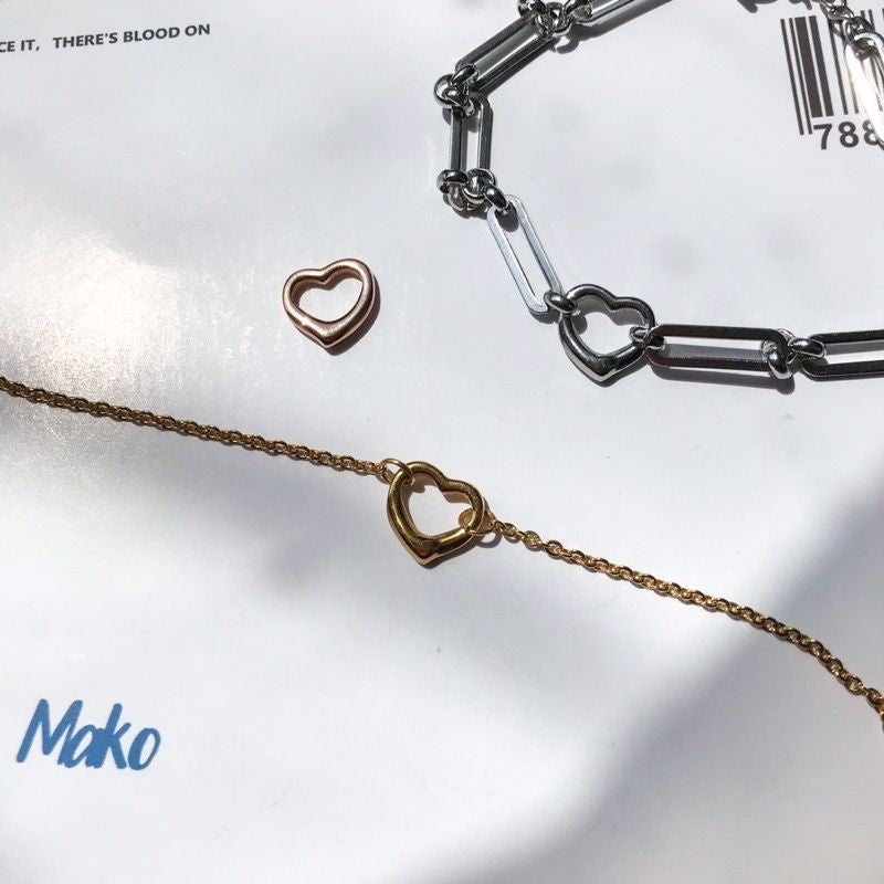 Love Shape Pendant  - Stainless Steel