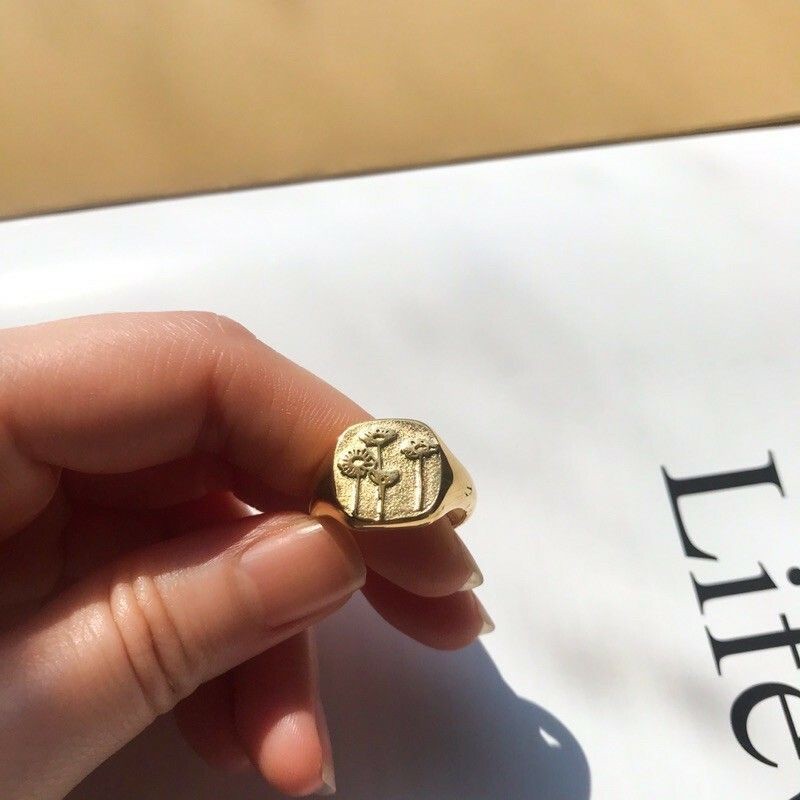 Signet Ring 1pcs - Stainless steel