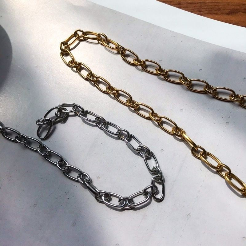 DIY Chain: Stainless steel Braided Oval/Oval link/ Twisted Figaro Chain