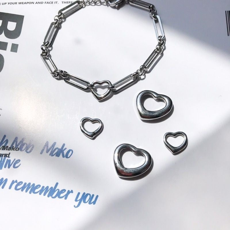 Love Shape Pendant  - Stainless Steel