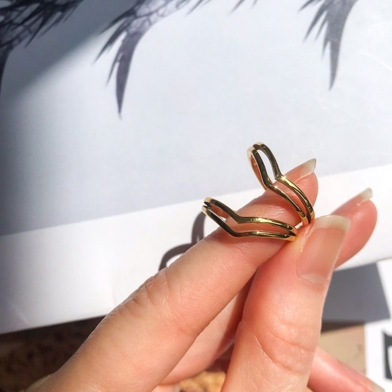 Minimalist Gold Ring 1pc - Stainless Steel