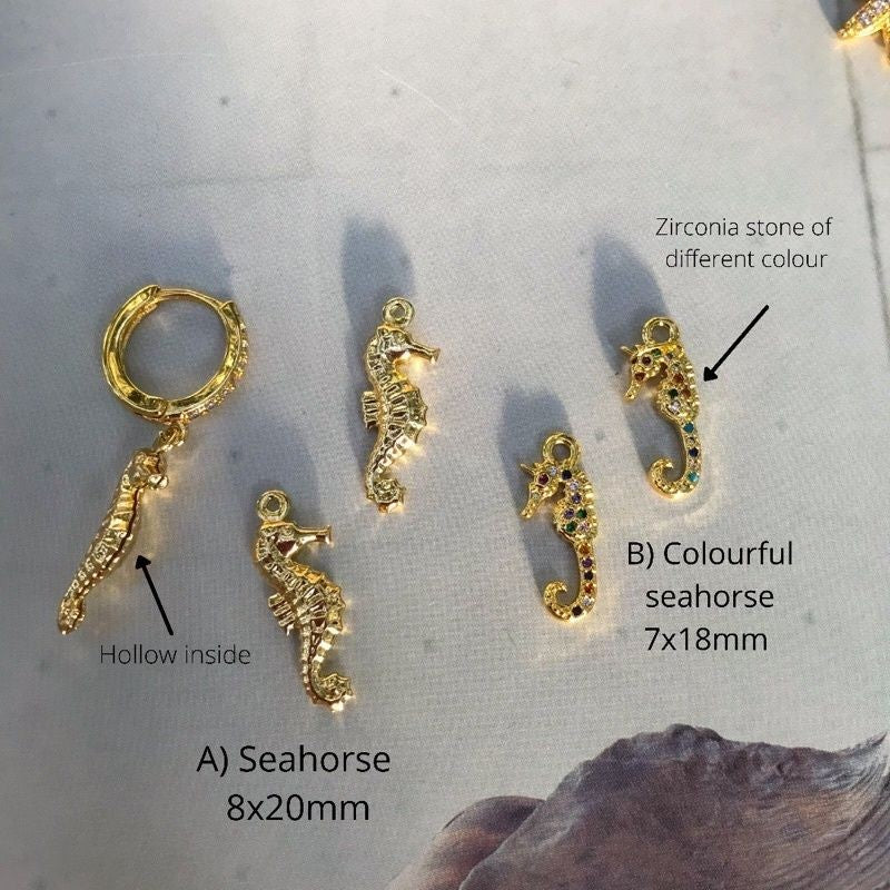 Sea Creatures Pendant 1Pc - 14K Rolled Gold