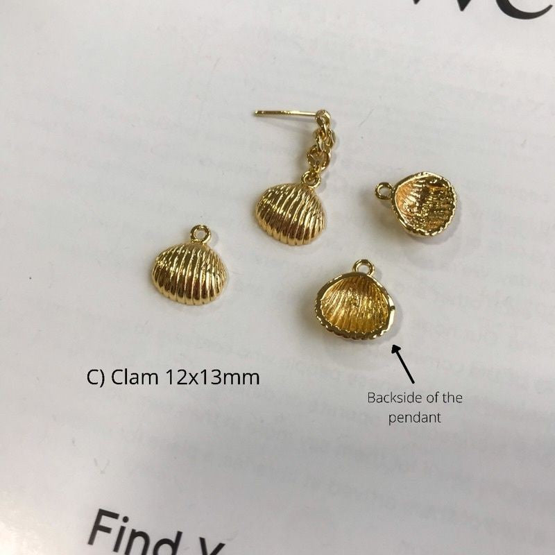 Sea Creatures Pendant 1Pc - 14K Rolled Gold