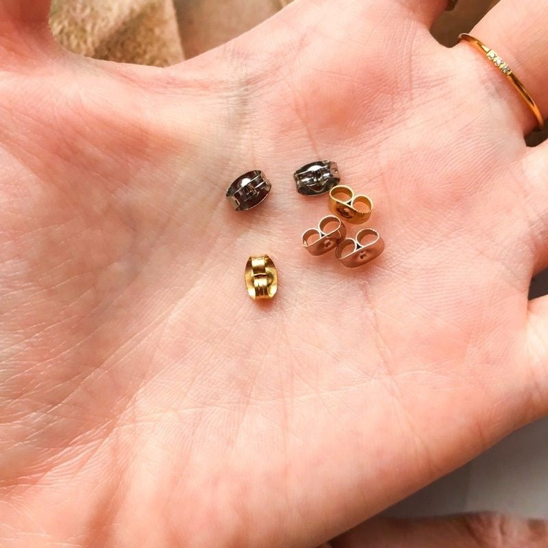 Earring Backings 1pair - Stainless Steel