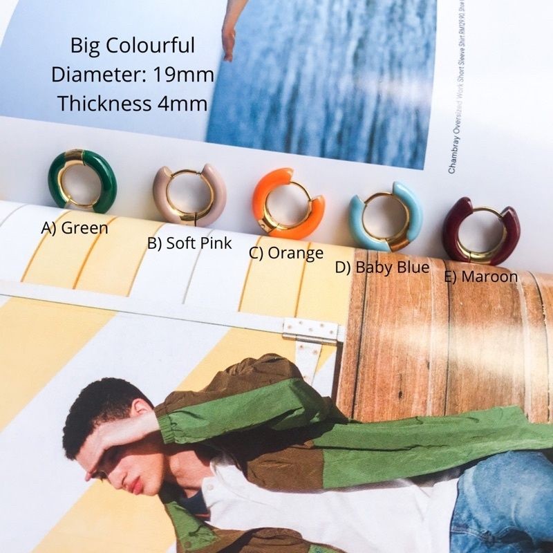 Colourful Huggies [1pc] - Stainless Steel