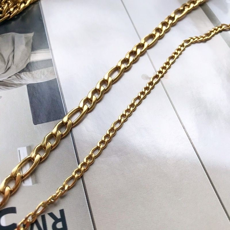 DIY Chain: Stainless steel Thick Figaro chain