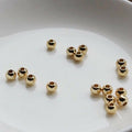 2.5mm/3mm/4mm beads 10pcs - 14K Rolled Gold/ Gold Filled