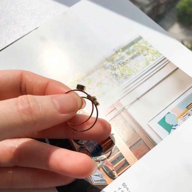 Minimalist Ring 1pcs - Stainless steel (PVD Coating)