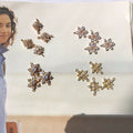 Sparkle Double Hook Petals/Chandelier/Snow Flake/Flower- 14K Rolled Gold