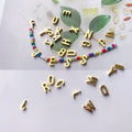 A - P Letter Charms Initial Alphabet 1 Pc  - Stainless Steel