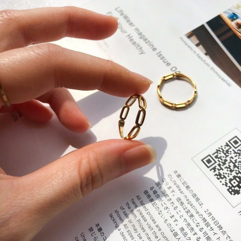 Minimalist Ring 1pcs - Stainless steel (PVD Coating)