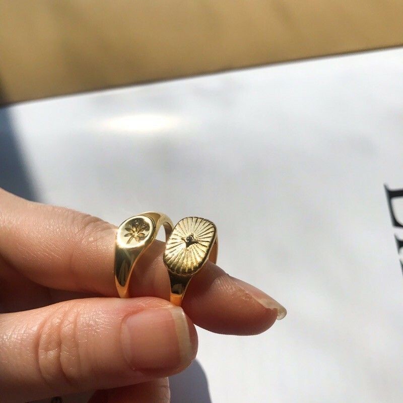 Signet Ring 1pcs - Stainless steel