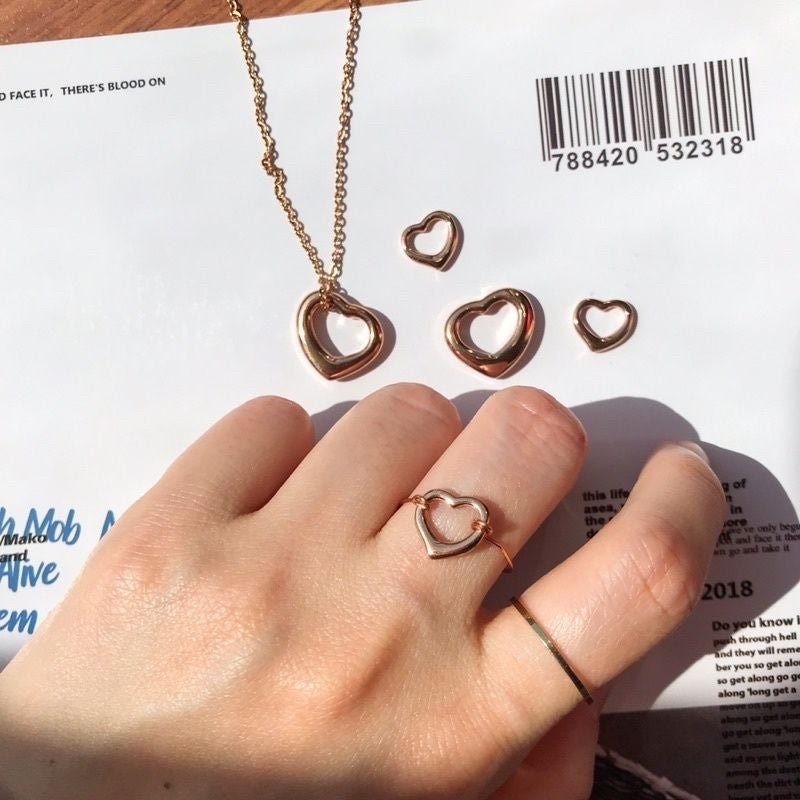 Love Shape Pendant  - Stainless Steel