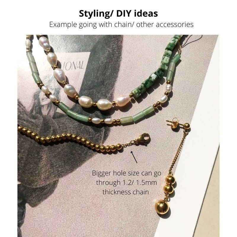 Beads in PVD coating - Stainless Steel bead spacer