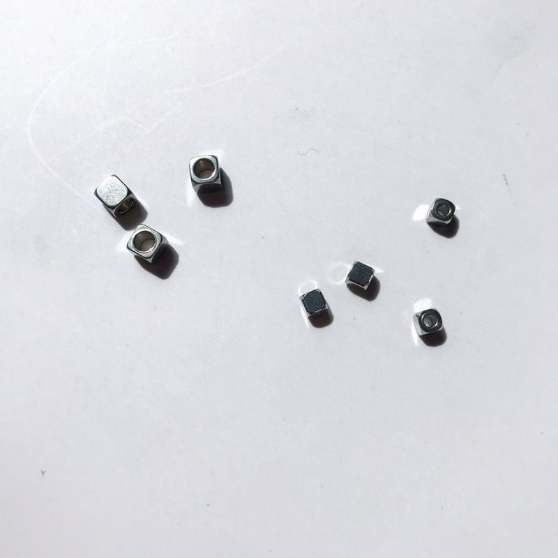 Square beads 10pcs spacer bead- Stainless steel