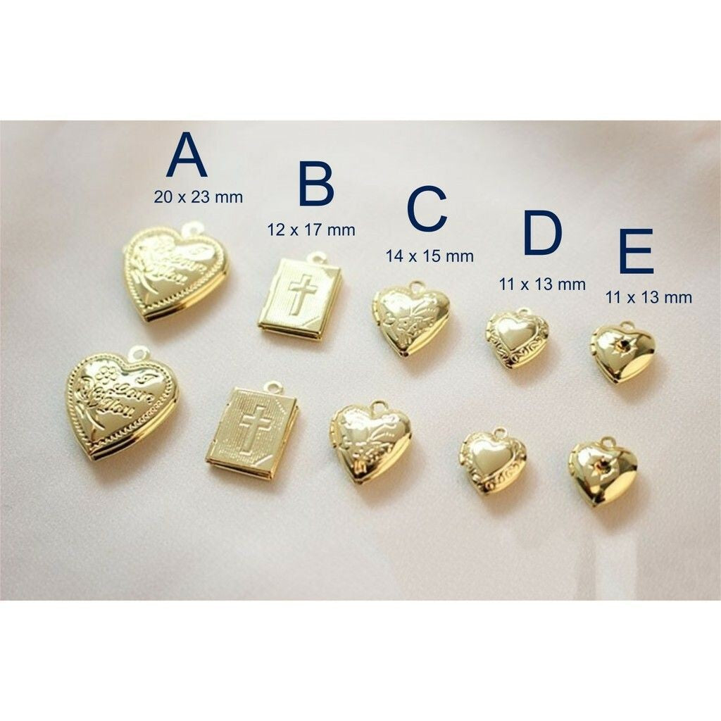 Love Locket Pendant 1Pc - 18K Gold Plated