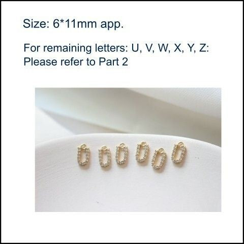 A - T Alphabet Letter Initial Pendant 1pc - 18k Rolled Gold