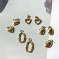 Love/ Oval Pendant 1 Pc - Stainless Steel (PVD coating)