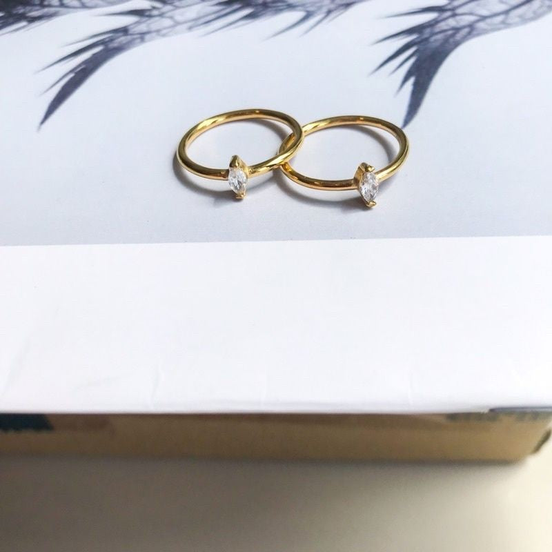 Minimalist Gold Ring 1pc - Stainless Steel