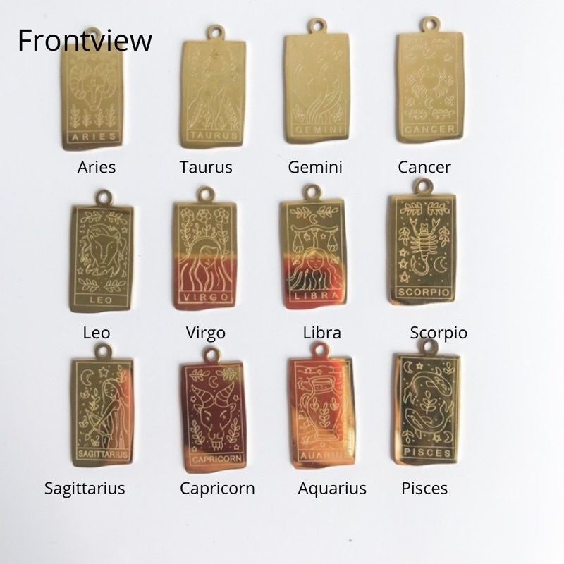 Horoscope personalised pendant 1 pc - Stainless steel