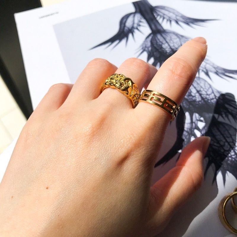 Ribbon Design Minimalist ring 1pcs - Stainless steel