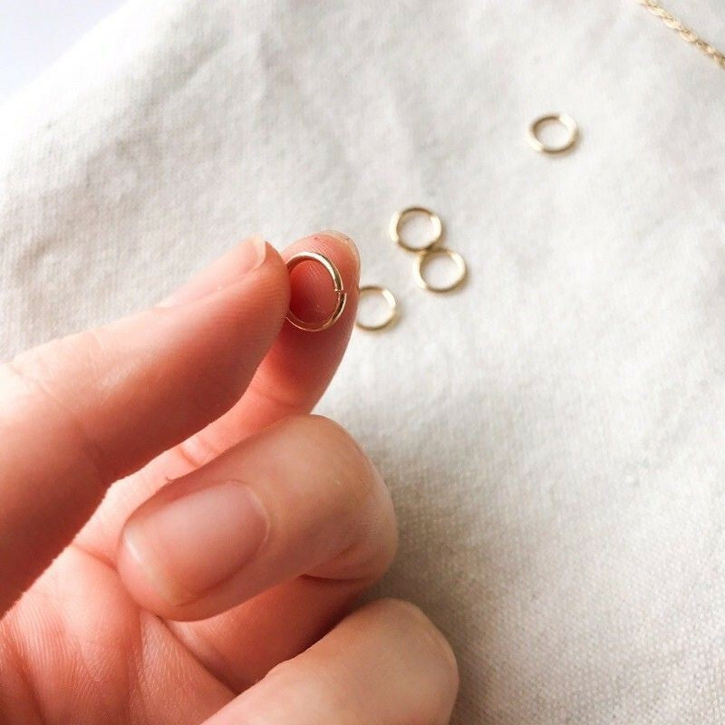 Big size 7mm/8mm Jumpring 18K gold in PVD & Stainless Steel