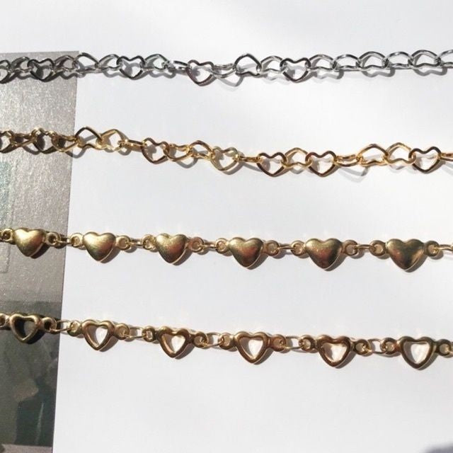 DIY Chain: Stainless steel Heart Shaped Chain