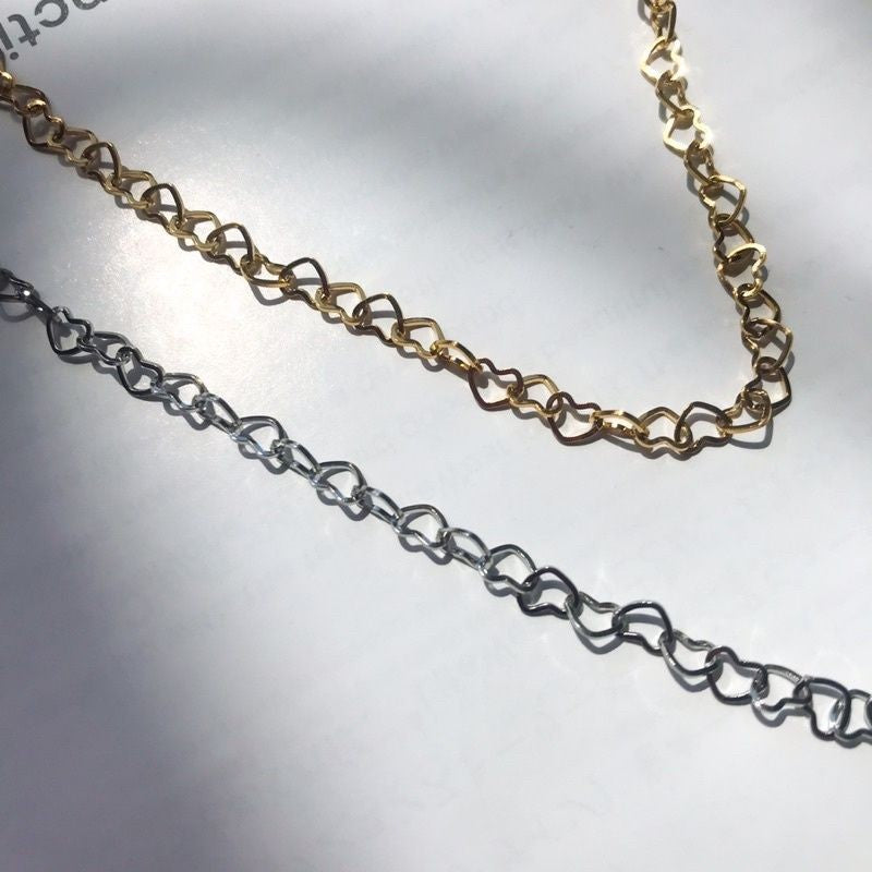 DIY Chain: Stainless steel Heart Shaped Chain